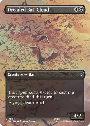 Dreaded Bat-Cloud (Borderless) (HOB-206) - The Hobbit Foil、Wizards of the Coast、kayou