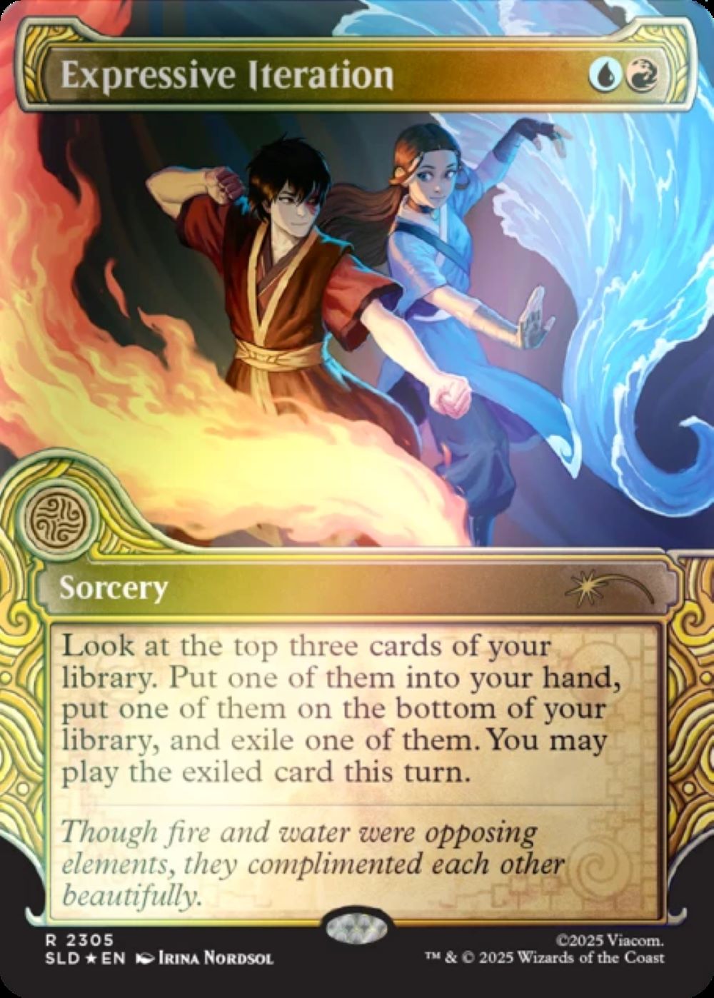 Magic the Gathering Avatar the Last Air Bender Secret Lair - One With The Elements Rainbow Foil、Magic the Gathering、kayou