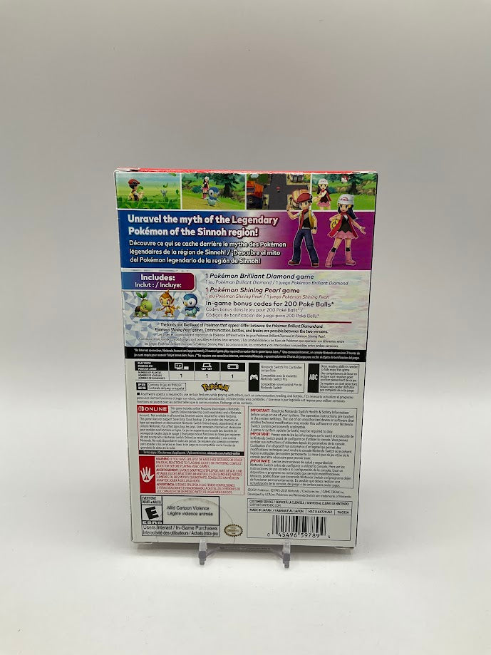 Pokemon Brilliant Diamond & Shining Pearl Double Pack Nintendo Switch Sealed、Collector Store LLC - VG、kayou