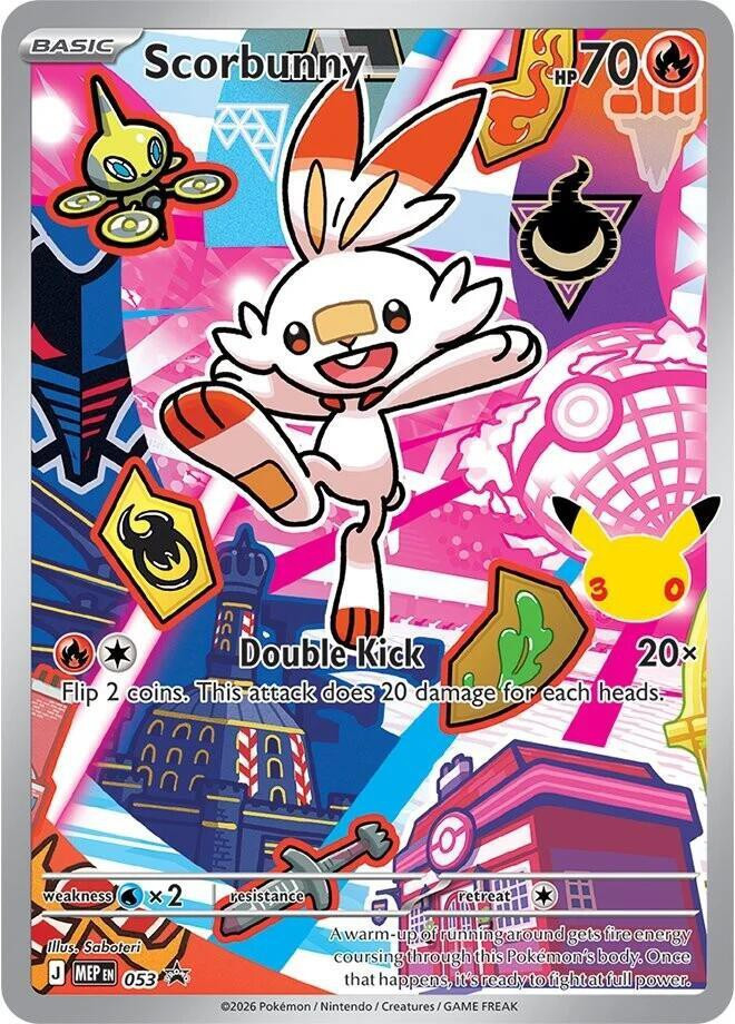 Pokemon Trading Card Game Mega Evolution Promo Promo Scorbunny MEP053、ToyWiz、kayou