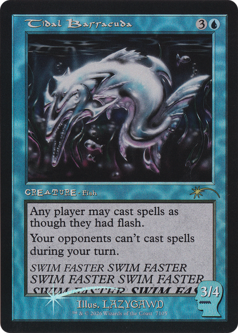 Tidal Barracuda (Foil) (Secret Lair - Brain Dead: Bonus Cards II) | Secret Lair Drops、Magic: The Gathering、kayou