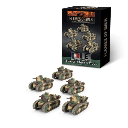 Flames of War - French: Renault FT Tank Platoon (x5)、Gale Force Nine、kayou