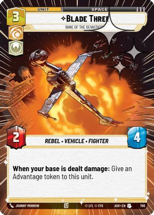 Blade Three - Bane of the Devastator (Hyperspace Foil) (706) - Ashes of the Empire Foil、Fantasy Flight Games、kayou