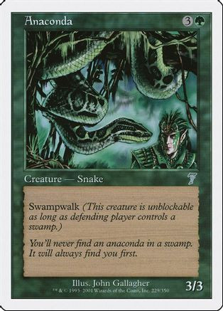 Anaconda (7ED-229) - 7th Edition Foil、Wizards of the Coast、kayou
