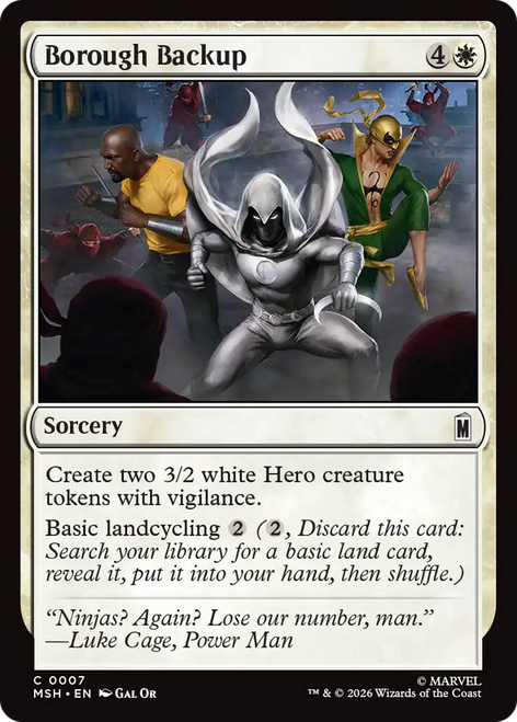 Borough Backup (Foil) | Marvel Super Heroes、Magic: The Gathering、kayou