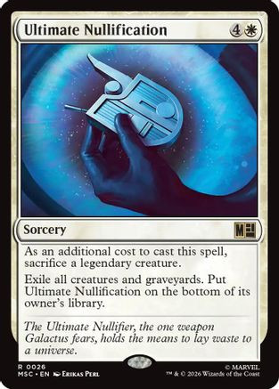 Ultimate Nullification (Surge Foil) (MSC-026) - Commander: Marvel Super Heroes Foil、Wizards of the Coast、kayou
