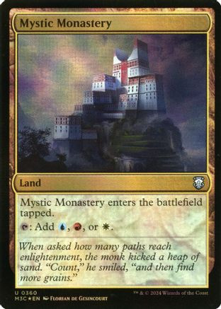 Mystic Monastery (Ripple Foil) (M3C-360) - Modern Horizons 3 Commander Foil、Wizards of the Coast、kayou