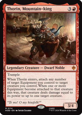 Thorin, Mountain-king (HOB-114) - The Hobbit Foil、Wizards of the Coast、kayou
