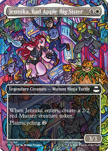 Jennika, Bad Apple Big Sister (Borderless Scene Foil) | Teenage Mutant Ninja Turtles、Magic: The Gathering、kayou