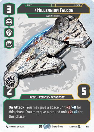 Millennium Falcon - Dodging Patrols (Prestige) (812) - A Lawless Time、Fantasy Flight Games、kayou