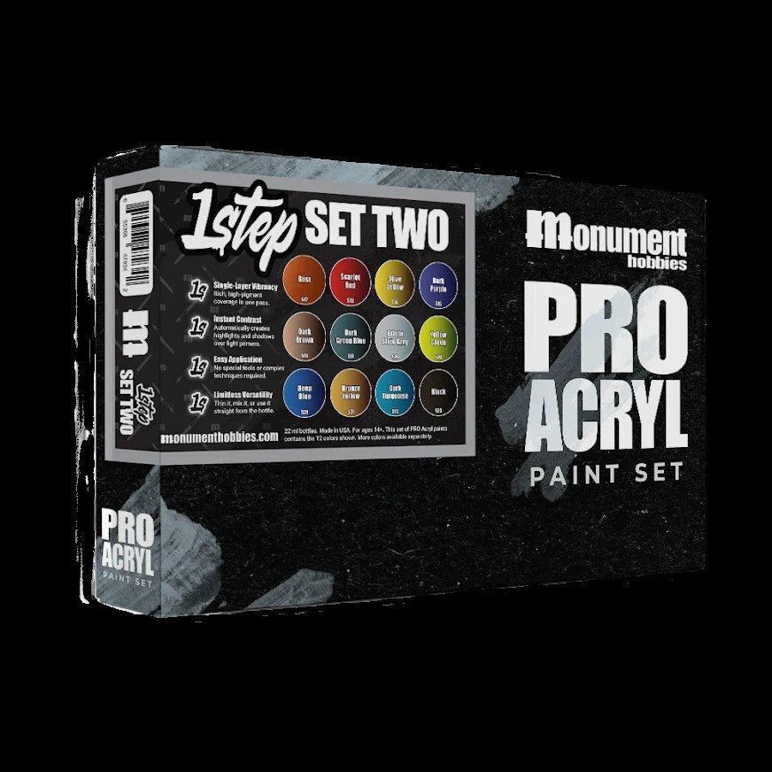 Monument Hobbies Pro Acryl 1-Step Set Two Paint Set、ToyWiz、kayou