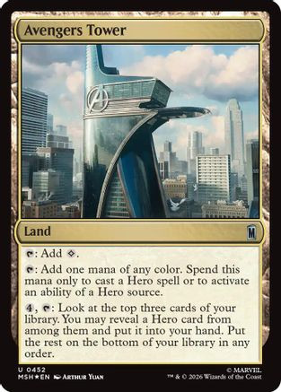 Avengers Tower (Surge Foil) (MSH-452) - Marvel Super Heroes Foil、Wizards of the Coast、kayou