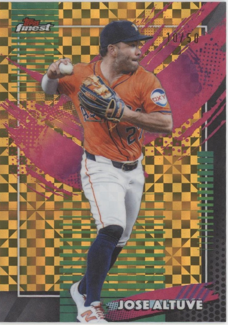 Jose Altuve 2026 Topps Finest Gold Checkerboard Refractor 10/50 #209、Collector Store LLC、kayou
