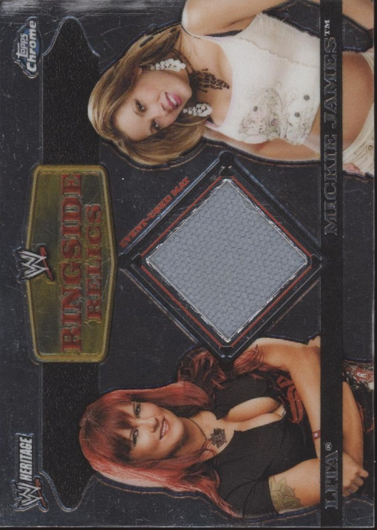 Lita / Mickie James 2006 Topps Chrome Ringside Relics Cyber Sunday Swatch、Collector Store LLC、kayou