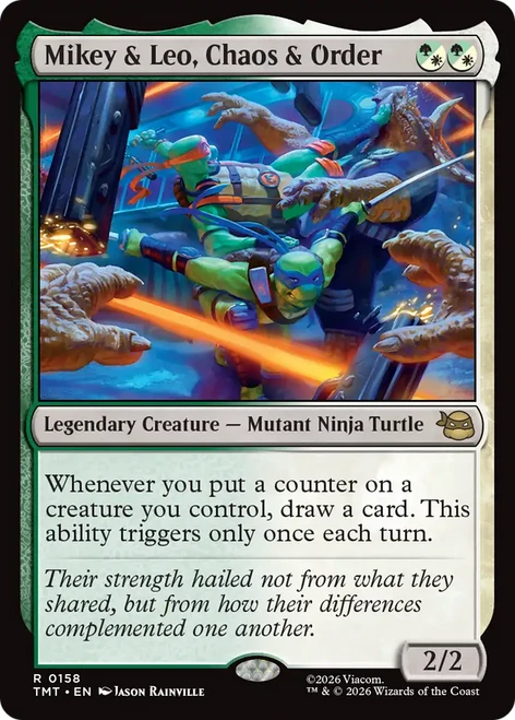 Mikey & Leo, Chaos & Order (Foil) | Teenage Mutant Ninja Turtles、Magic: The Gathering、kayou
