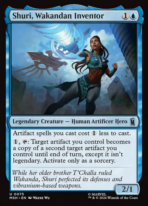 MtG Marvel Super Heroes Uncommon Shuri, Wakandan Inventor #75、ToyWiz、kayou