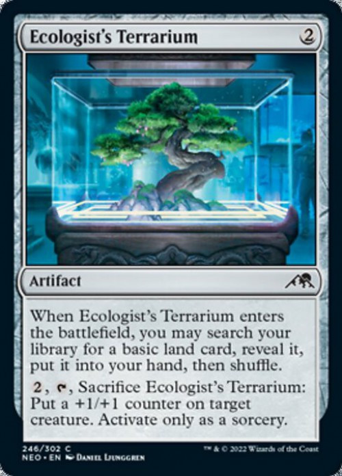 MtG Trading Card Game Kamigawa Neon Dynasty Common FOIL Ecologist's Terrarium #246、ToyWiz、kayou