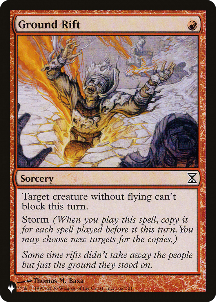 Ground Rift (LIST-162/301) - The List、Wizards of the Coast、kayou