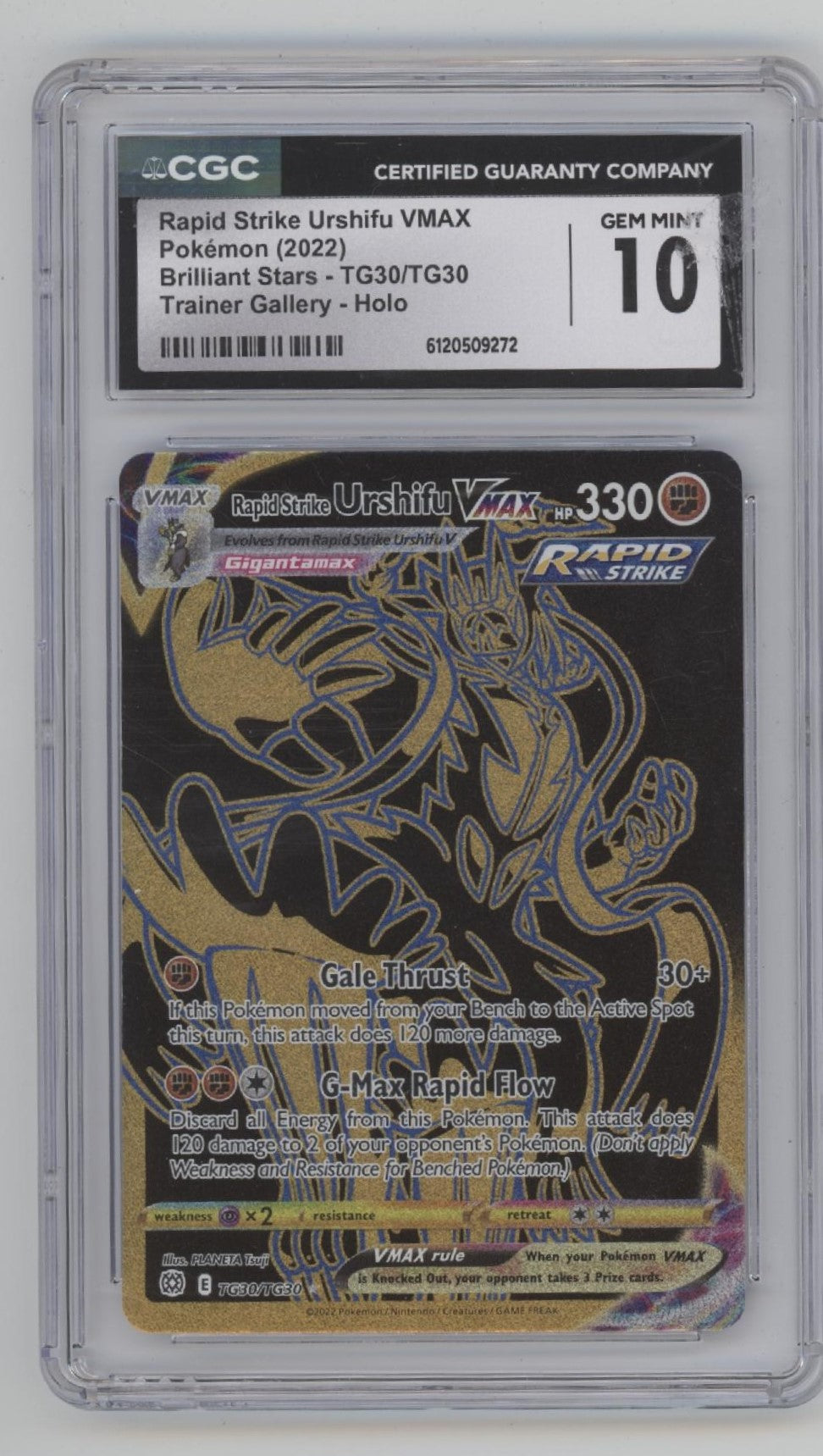 Rapid Strike Urshifu VMAX Pokemon Brilliant Stars Trainer Gallery Holo CGC 10、Collector Store LLC Gaming、kayou