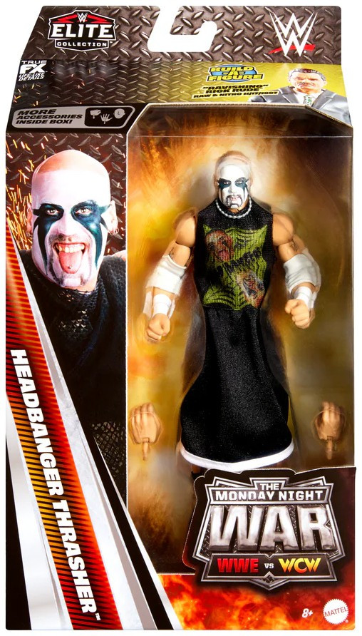 WWE Wrestling Elite Collection Monday Night War Headbanger Thrasher Action Figure Build 