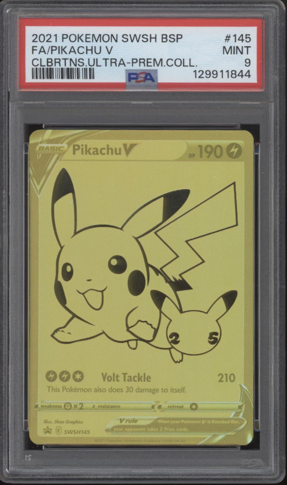 Pikachu V Pokemon Celebrations Ultra Premium Collection Full Art #145 PSA 9、Collector Store LLC Gaming、kayou