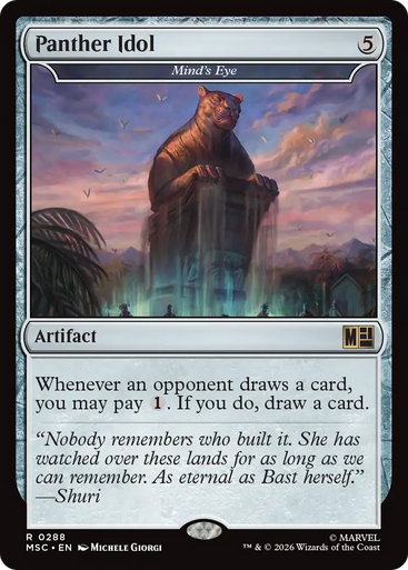 Mind's Eye Panther Idol (Surge Foil) | Marvel Super Heroes Commander、Magic: The Gathering、kayou