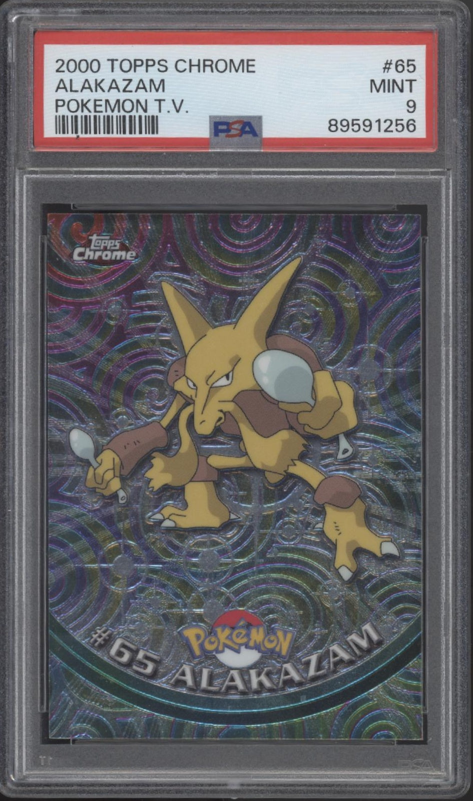 Alakazam Pokemon Topps Chrome TV #65 PSA 9、Collector Store LLC Gaming、kayou