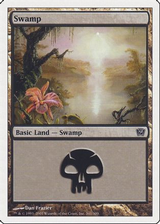 Swamp (341) (9ED-341) - 9th Edition、Wizards of the Coast、kayou