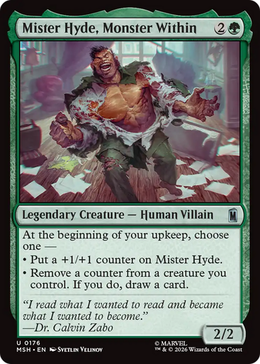 Mister Hyde, Monster Within (Foil) | Marvel Super Heroes、Magic: The Gathering、kayou
