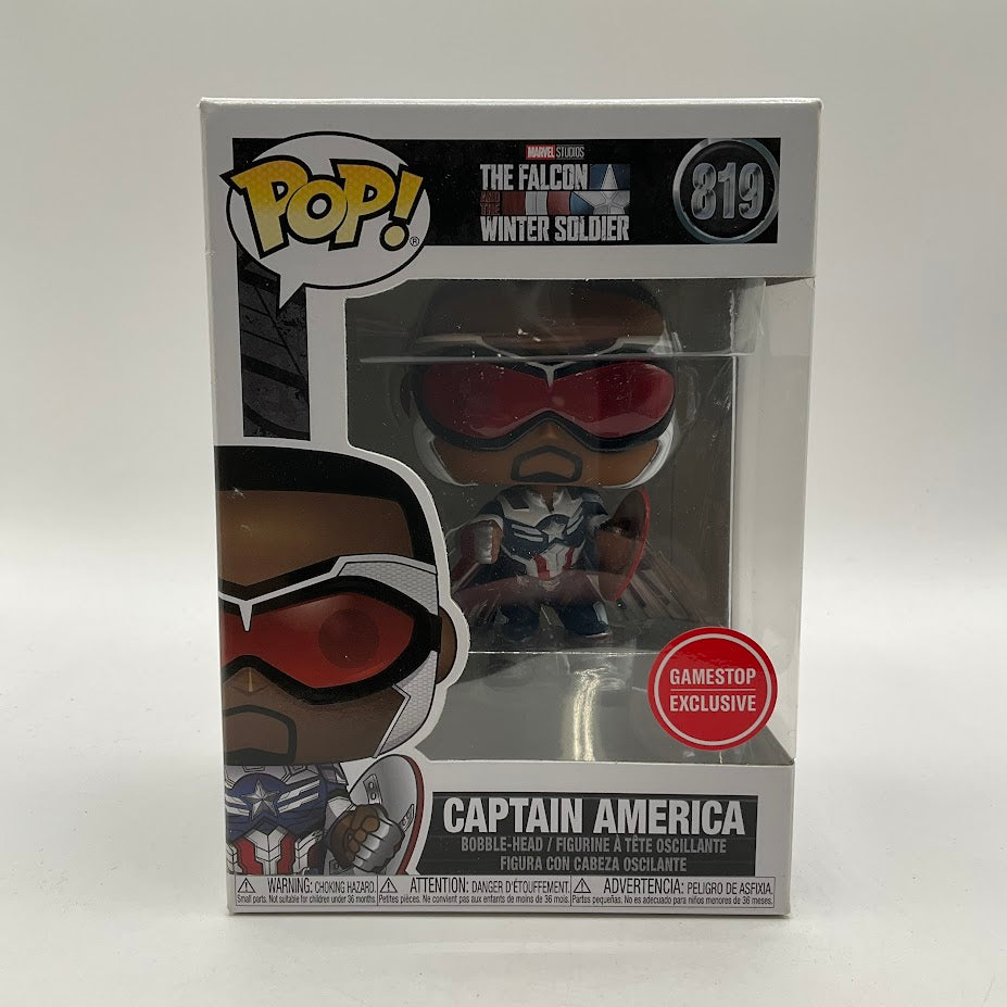 Captain America Funko Pop! The Falcon & The Winter Solider #819 GameStop、Funko、kayou