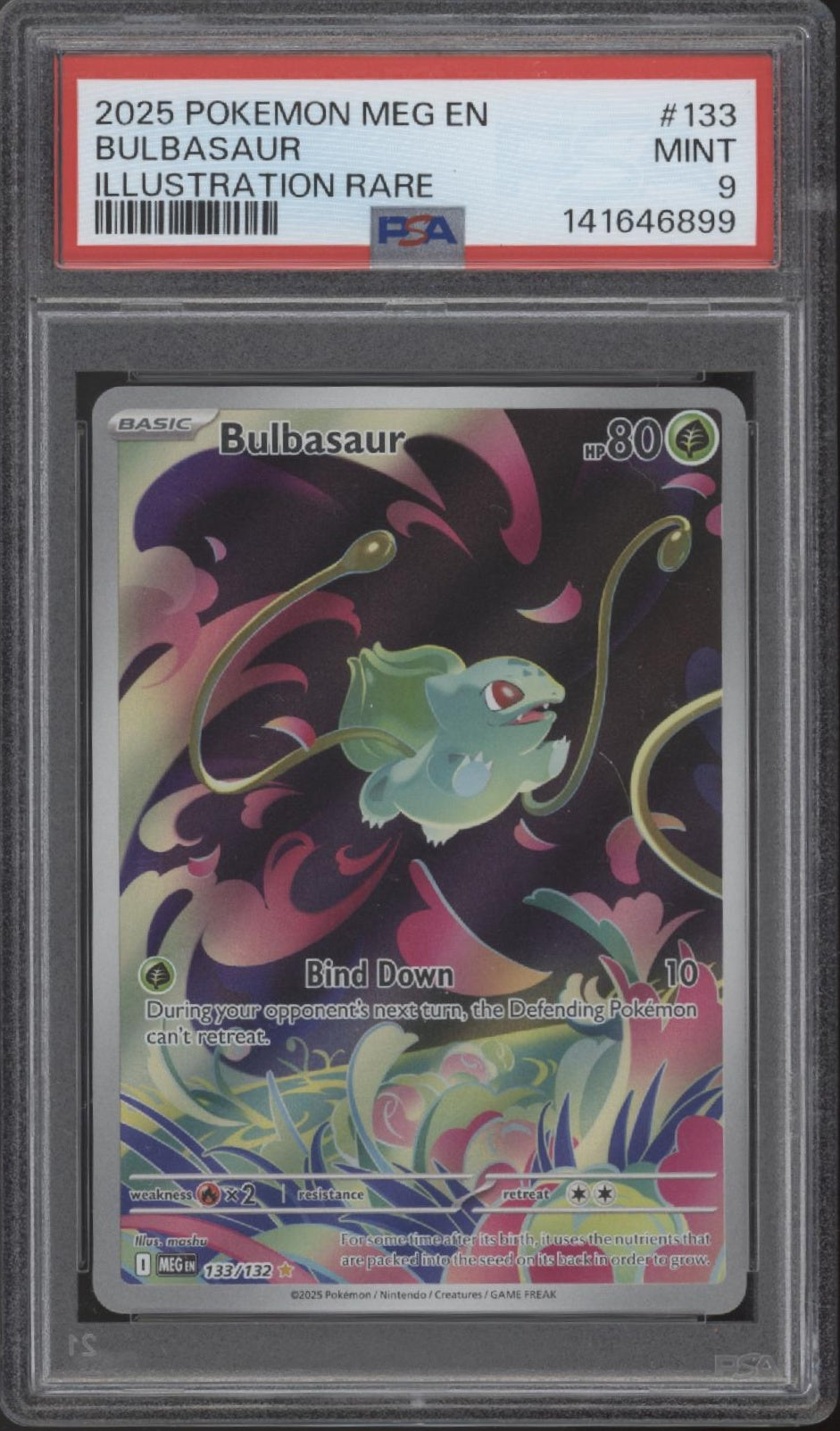 Bulbasaur Pokemon Mega Evolution Illustration Rare #133 PSA 9、Collector Store LLC Gaming、kayou