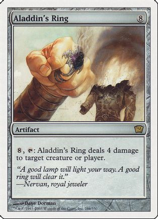 Aladdin's Ring (9ED-286) - 9th Edition Foil、Wizards of the Coast、kayou