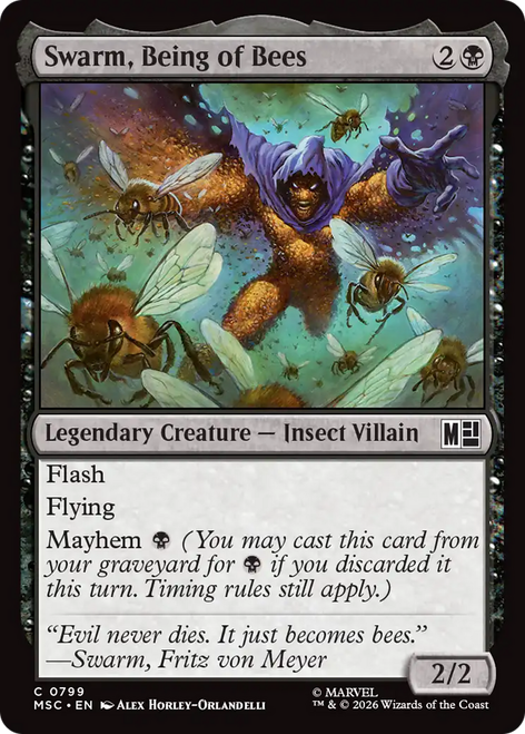 Swarm, Being of Bees (Foil) | Marvel Super Heroes Commander、Magic: The Gathering、kayou