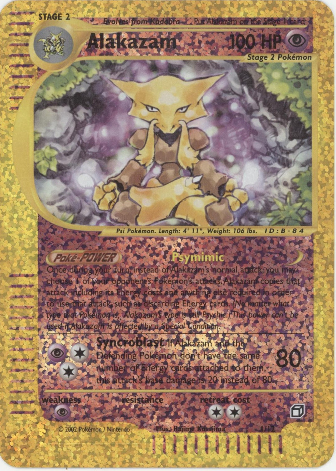 Alakazam Pokemon Expedition Reverse Holo Oversized Box Topper #01、Collector Store LLC Gaming、kayou