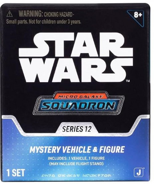 Star Wars Micro Galaxy Squadron Series 12 Mystery Pack 1 RANDOM Vehicle & Figure、ToyWiz、kayou