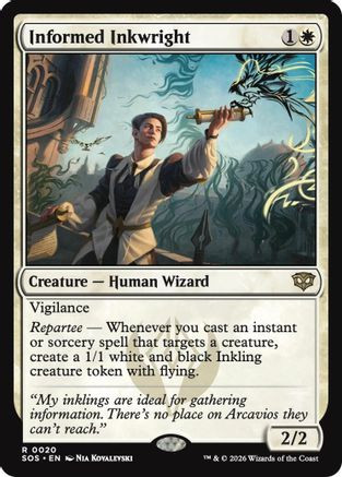Informed Inkwright (SOS-020) - Secrets of Strixhaven、Wizards of the Coast、kayou
