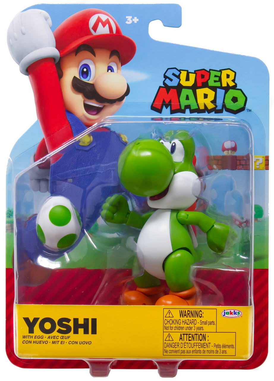 World of Nintendo Super Mario Yoshi Action Figure with Egg、ToyWiz、kayou