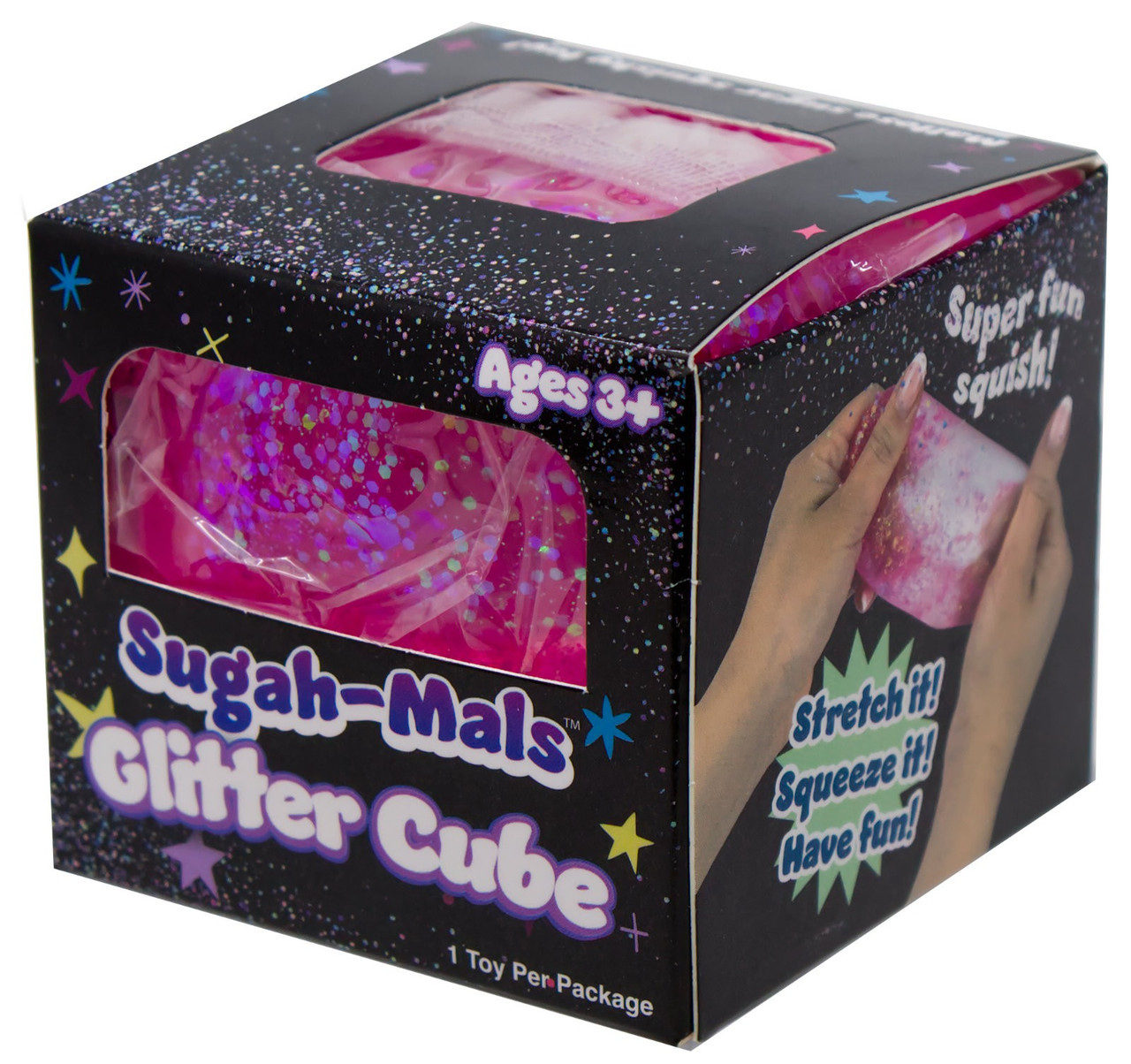 Sugah-Mals Glitter Cube PINK Sugar Squishy Toy、ToyWiz、kayou