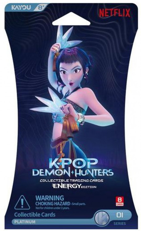 KPop Demon Hunters World Tour Energy Edition SLEEVED Booster Pack 8 Cards、ToyWiz、kayou