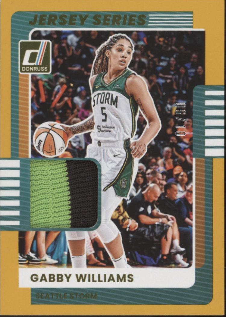 Gabby Williams 2025 Panini WNBA Donruss Jersey Series Swatch 06/10 #47、Collector Store LLC、kayou