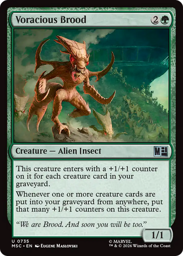 Voracious Brood (Foil) | Marvel Super Heroes Commander、Magic: The Gathering、kayou
