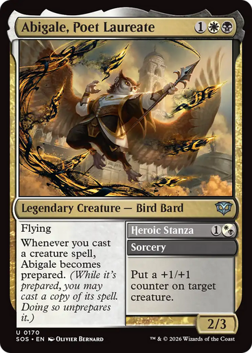 Abigale, Poet Laureate // Heroic Stanza | Secrets of Strixhaven、Magic: The Gathering、kayou