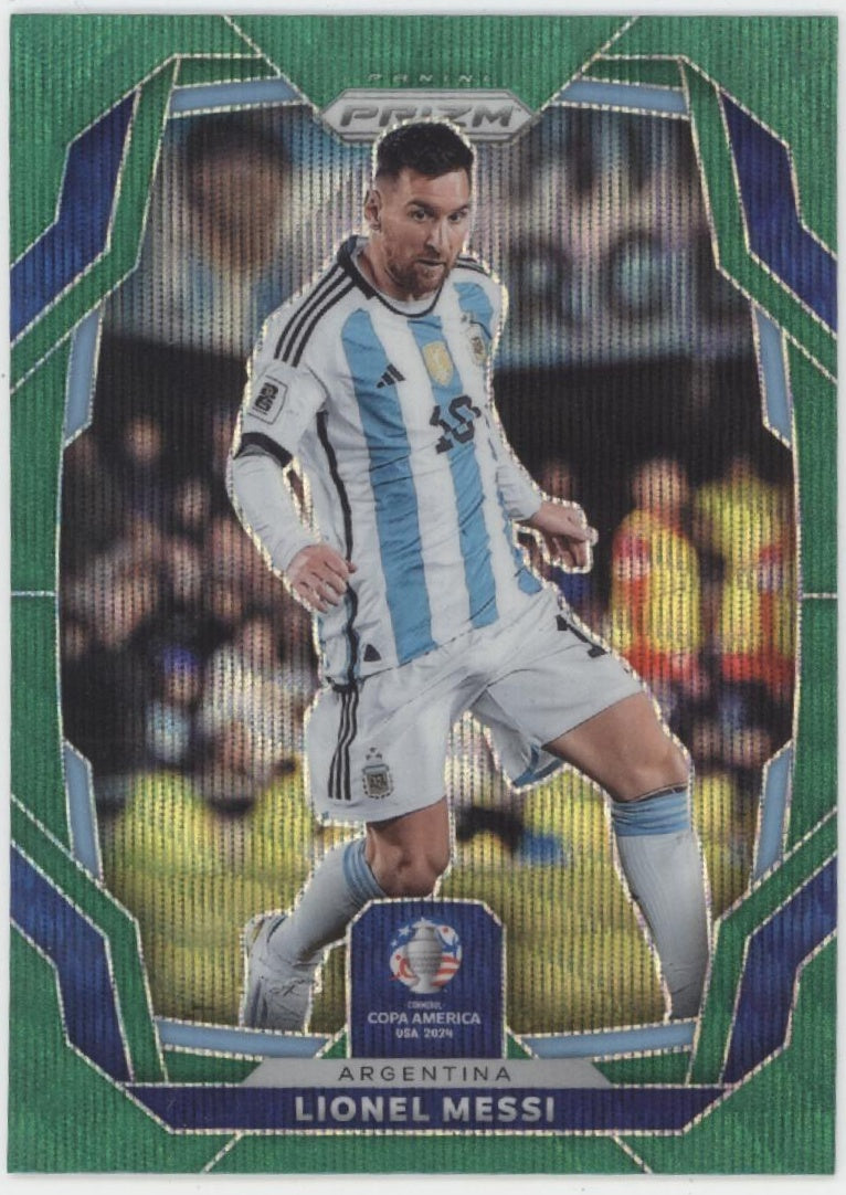 Lionel Messi 2024 Panini Prizm Conmebol Copa America Green Wave Prizm #1、Collector Store LLC、kayou