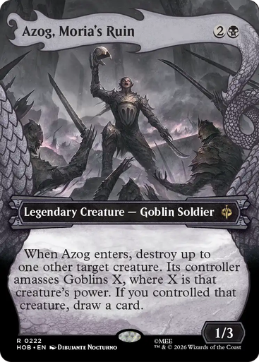 Azog, Moria's Ruin (Dragon Hoard Frame) | The Hobbit、Magic: The Gathering、kayou