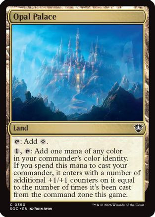 Opal Palace (SOC-390) - Commander: Secrets of Strixhaven、Wizards of the Coast、kayou