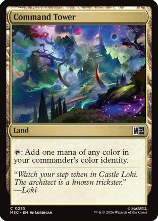 Command Tower (0235) (Surge Foil) (MSC-235) - Commander: Marvel Super Heroes Foil、Wizards of the Coast、kayou
