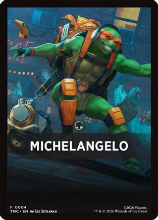 Michelangelo Theme Card (TMC-004) - Commander: Teenage Mutant Ninja Turtles、Wizards of the Coast、kayou