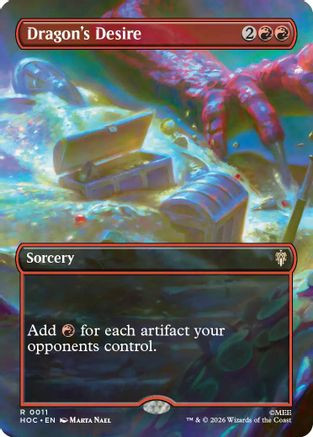 Dragon's Desire (Borderless) (HOC-011) - The Hobbit: Eternal-Legal、Wizards of the Coast、kayou