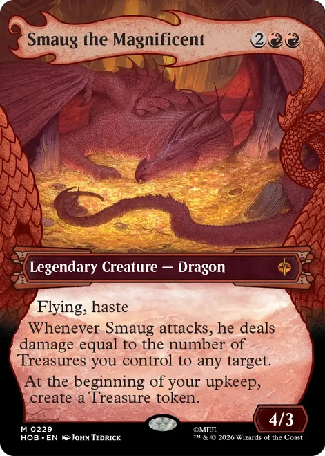 Smaug the Magnificent (Dragon Hoard Frame) | The Hobbit、Magic: The Gathering、kayou