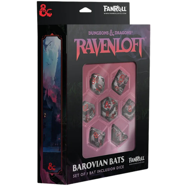 FanRoll: D&D Ravenloft - Barovian Bats - Inclusion Dice (7ct) (PREORDER)、FanRoll、kayou